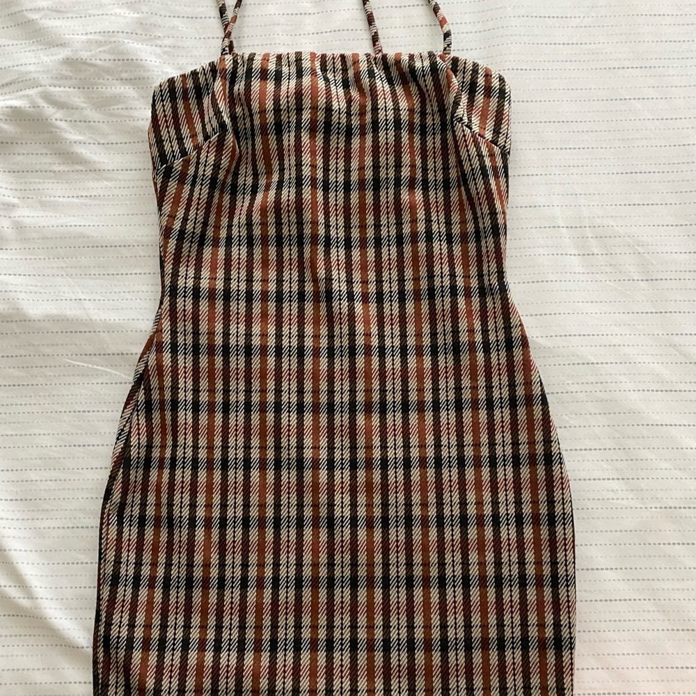 Cute plaid mini dress!
